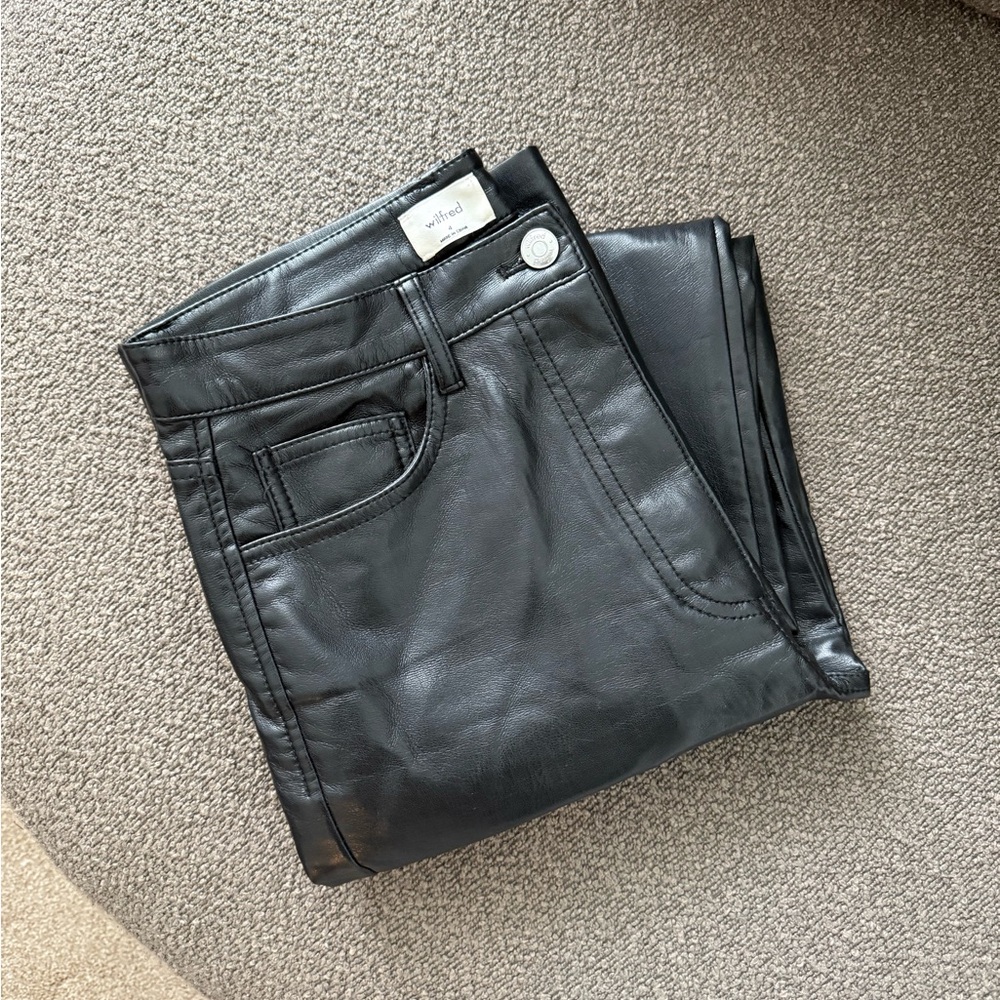 Aritzia Wilfred Melina Vegan Leather Pants - Picture 4 of 4